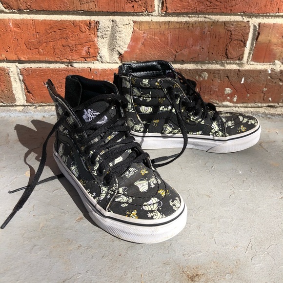 Vans SK8 Hi Zip Peanuts Glow Mummies kids 11 - Picture 6 of 8